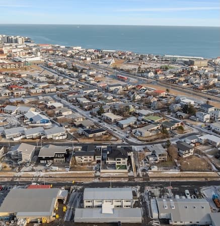 Aerial view of Hótel Boli and surroundings